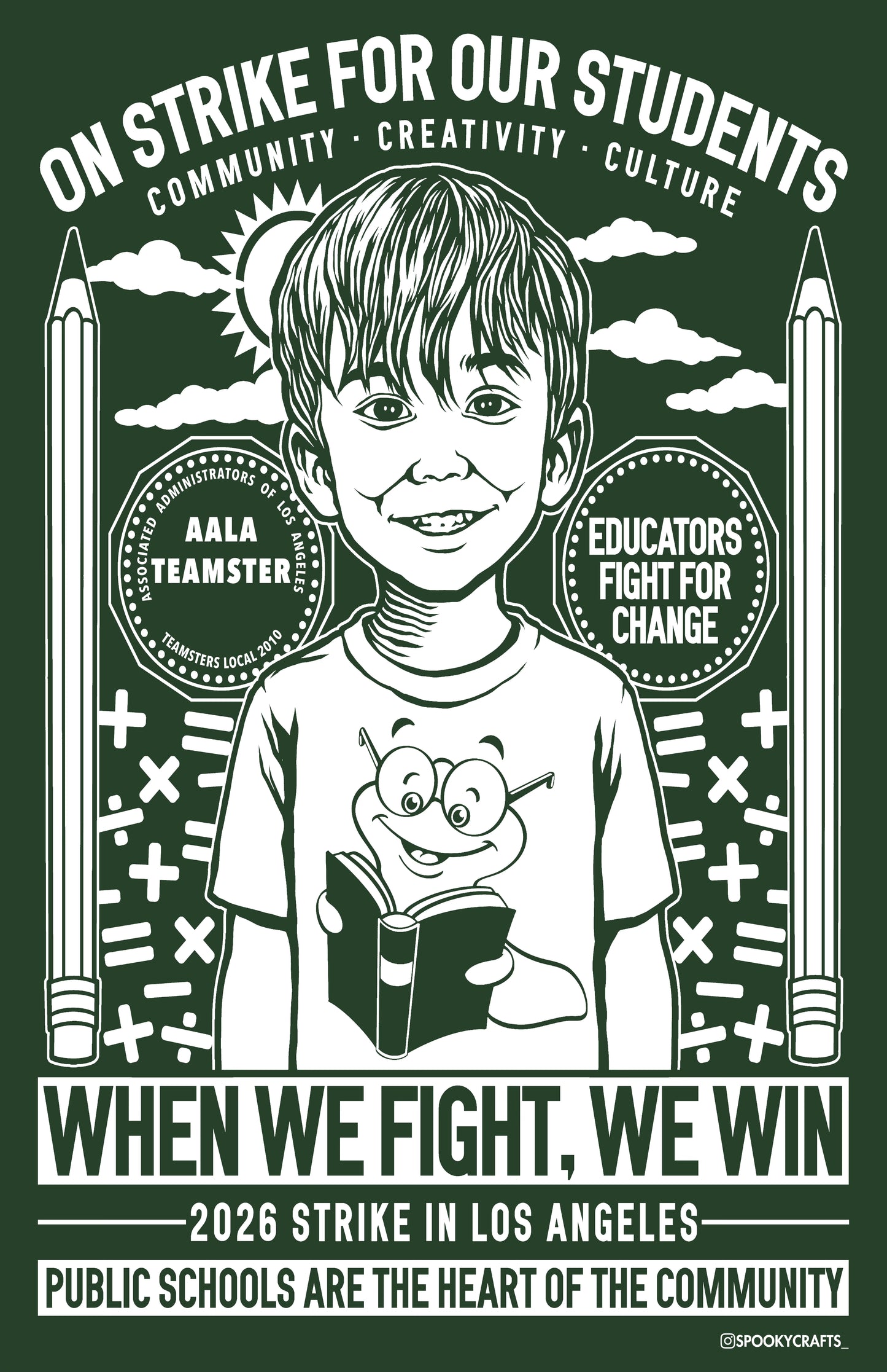 Poster AALA Educator on Strike: Treat The Youth Right