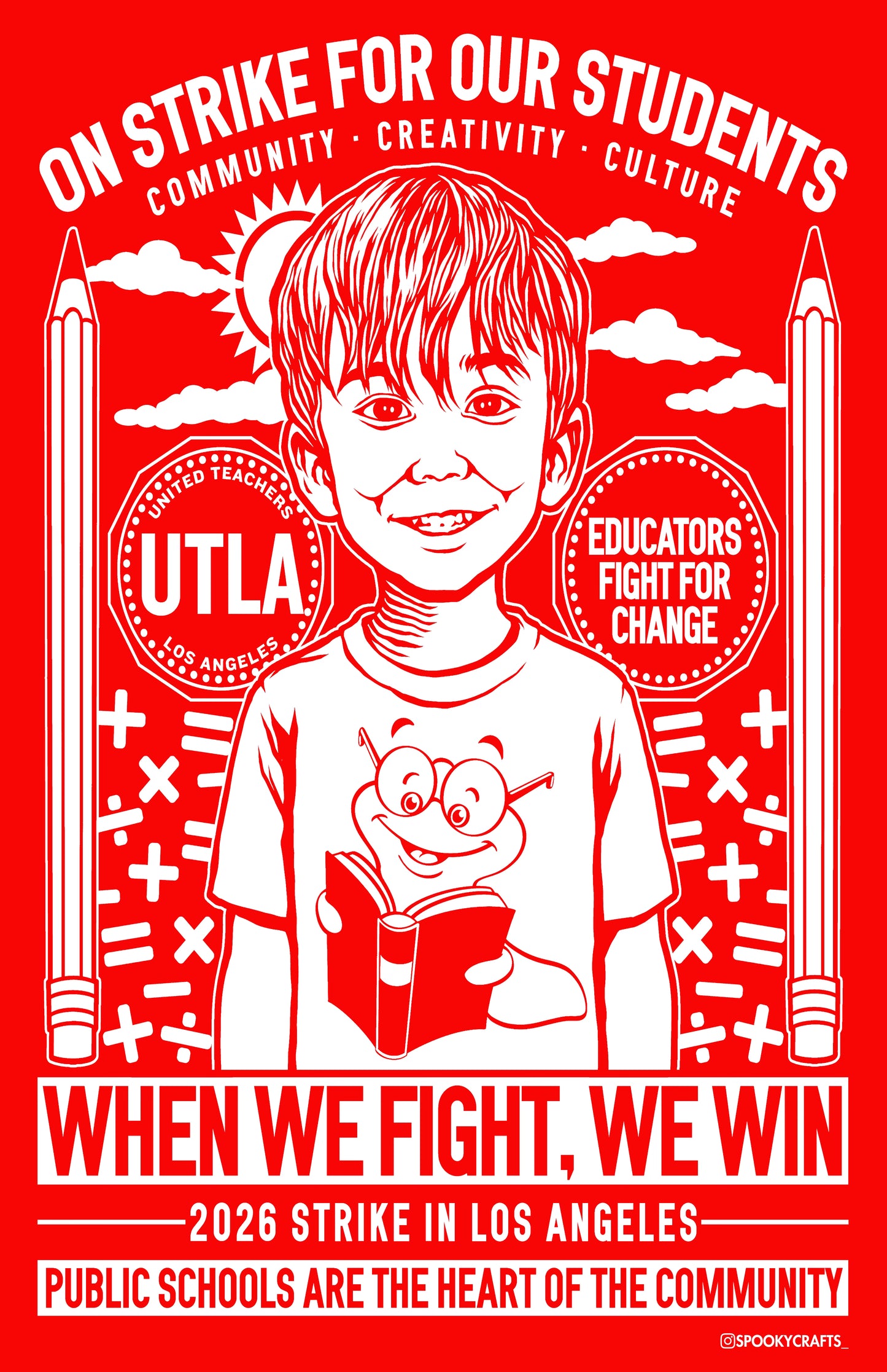Poster UTLA Educator on Strike: Treat The Youth Right