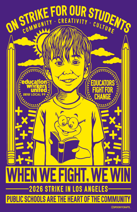 Poster SEIU Educator on Strike: Treat The Youth Right